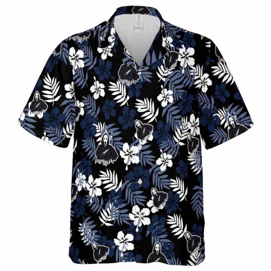 Horror Leafy Hibiscus Hawaiian Shirt Fashion forward