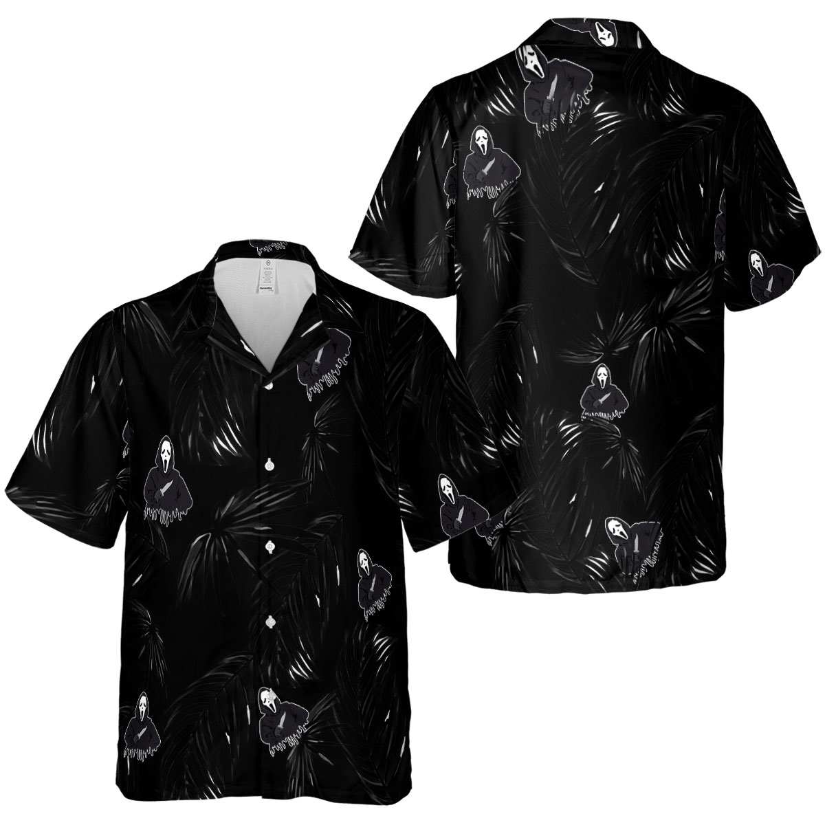 Horror Monochrome Palm Hawaiian Shirt Premium grade Horror Monochrome Palm Hawaiian Shirt Premium grade