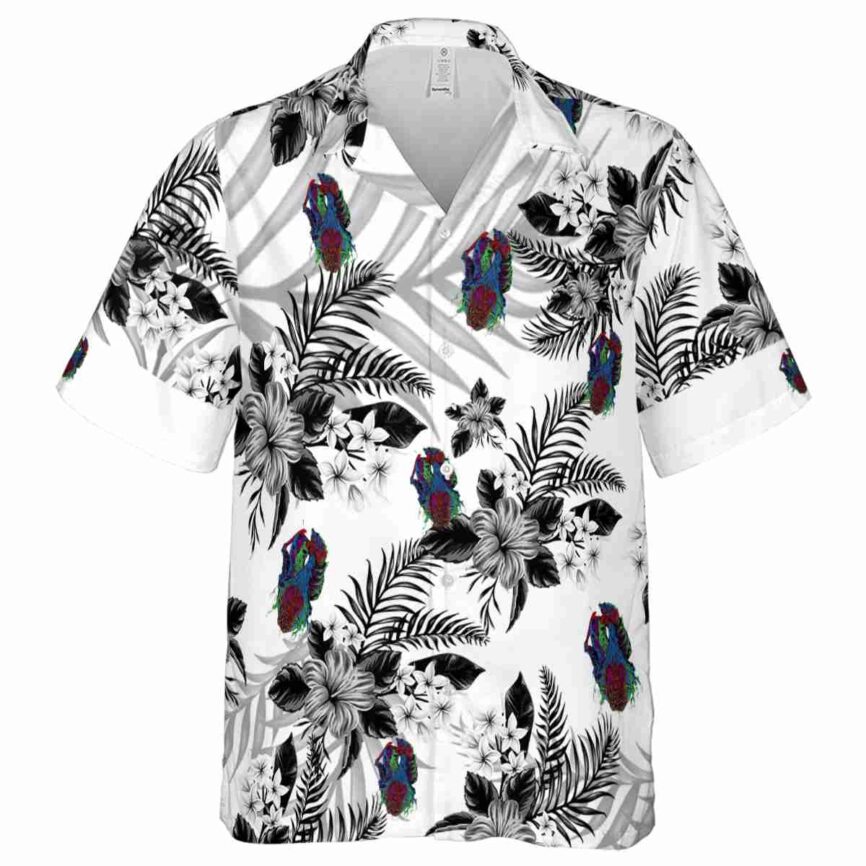 Horror Tropical Blossom Hawaiian Shirt Fashion forward