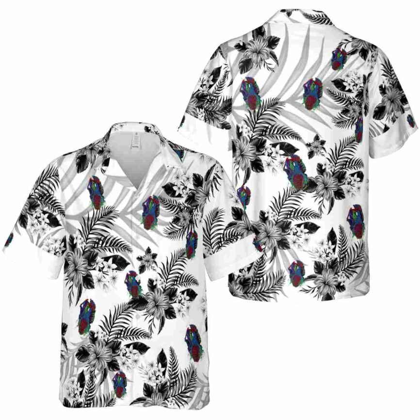 Horror Tropical Blossom Hawaiian Shirt Premium grade