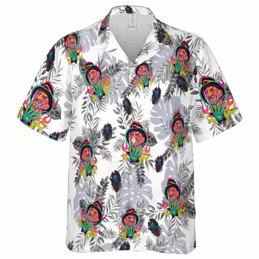Horror Tropical Fronds Hawaiian Shirt Fashion forward