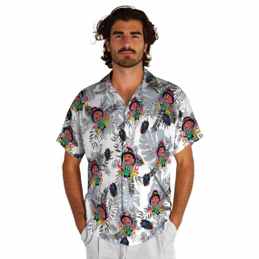 Horror Tropical Fronds Hawaiian Shirt New Arrival