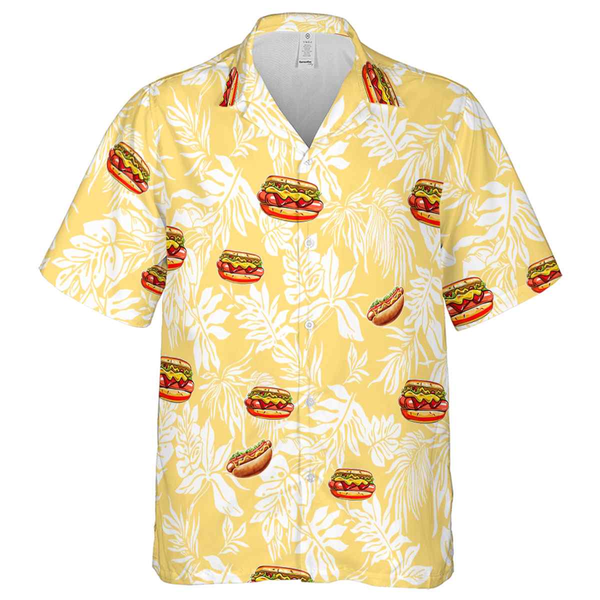 Hot Dog Bold Foliage Hawaiian Shirt Fashion forward Hot Dog Bold Foliage Hawaiian Shirt Fashion forward