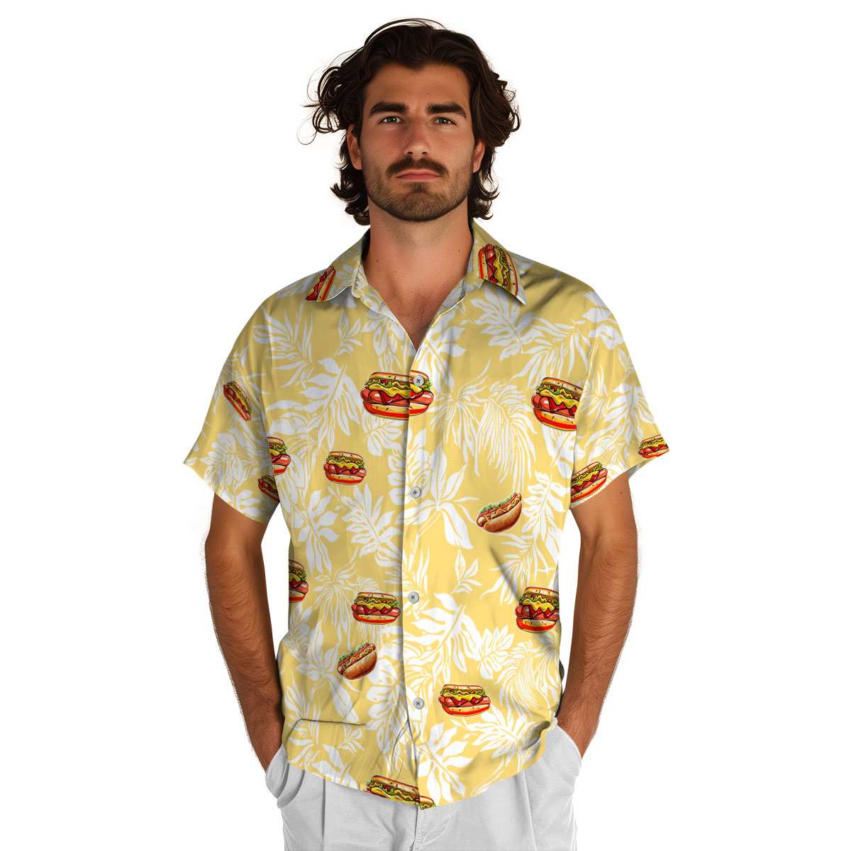 Hot Dog Bold Foliage Hawaiian Shirt New Arrival Hot Dog Bold Foliage Hawaiian Shirt New Arrival