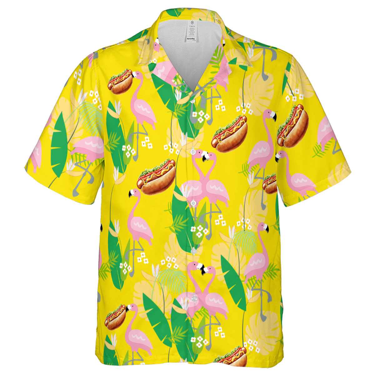 Hot Dog Flamingo Leaf Hawaiian Shirt Fashion forward Hot Dog Flamingo Leaf Hawaiian Shirt Fashion forward