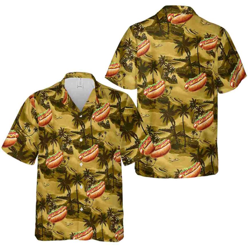 Hot Dog Island Beach Hawaiian Shirt Premium grade