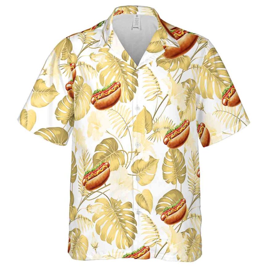 Hot Dog Leaf Pattern Hawaiian Shirt Fashion forward