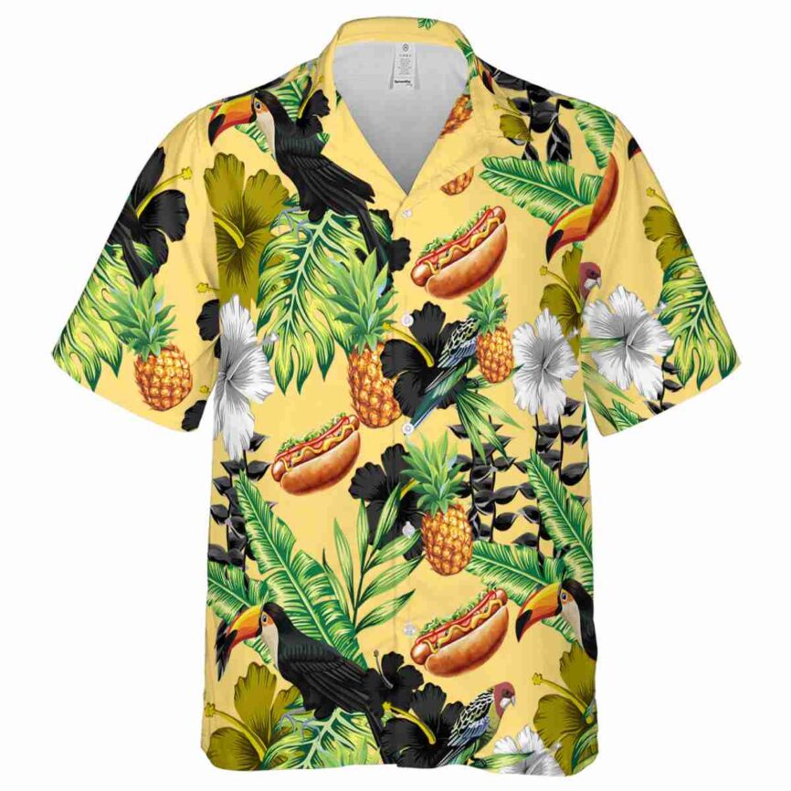 Hot Dog Leafy Toucan Hawaiian Shirt Fashion forward