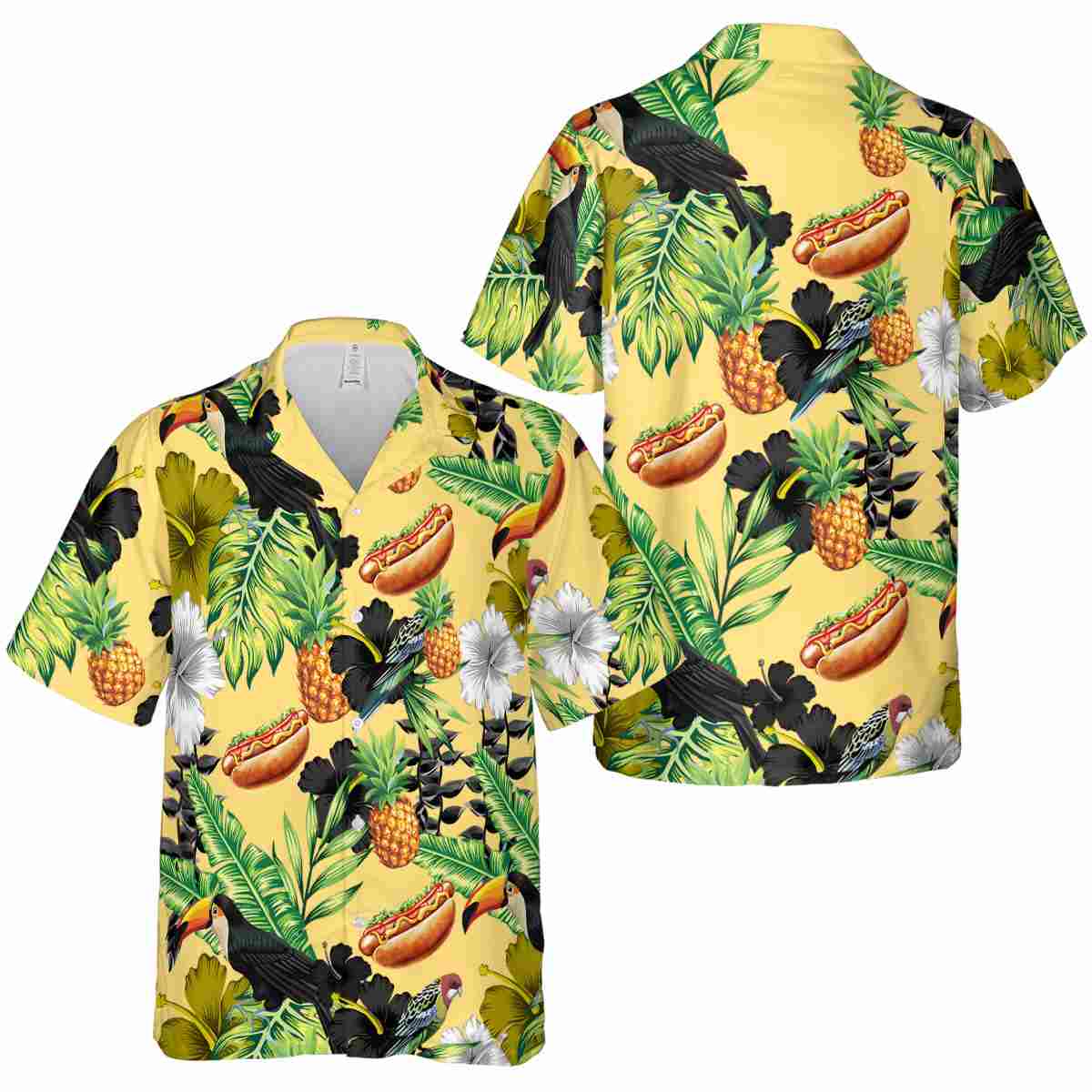 Hot Dog Leafy Toucan Hawaiian Shirt Premium grade Hot Dog Leafy Toucan Hawaiian Shirt Premium grade