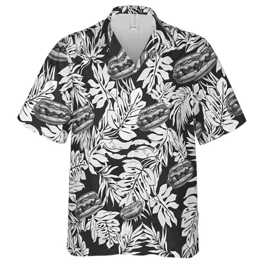 Hot Dog Monstera Foliage Hawaiian Shirt Fashion forward