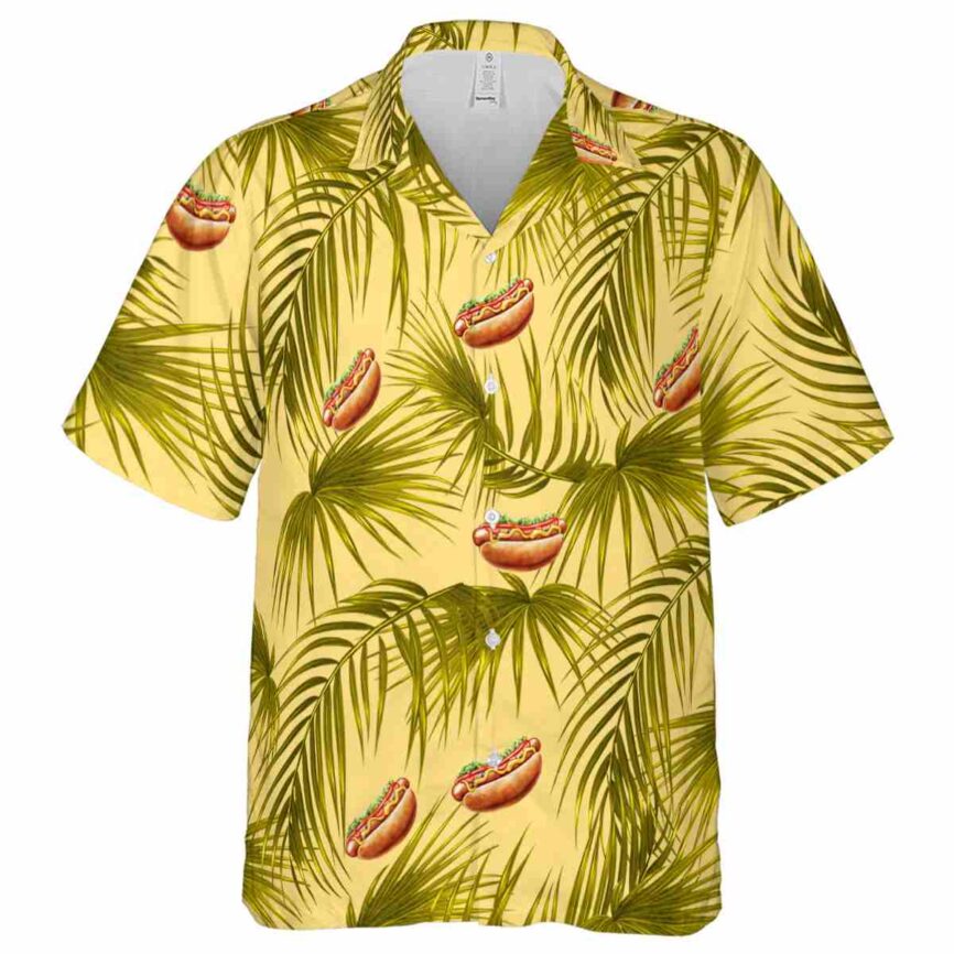 Hot Dog Palm Frond Hawaiian Shirt Fashion forward