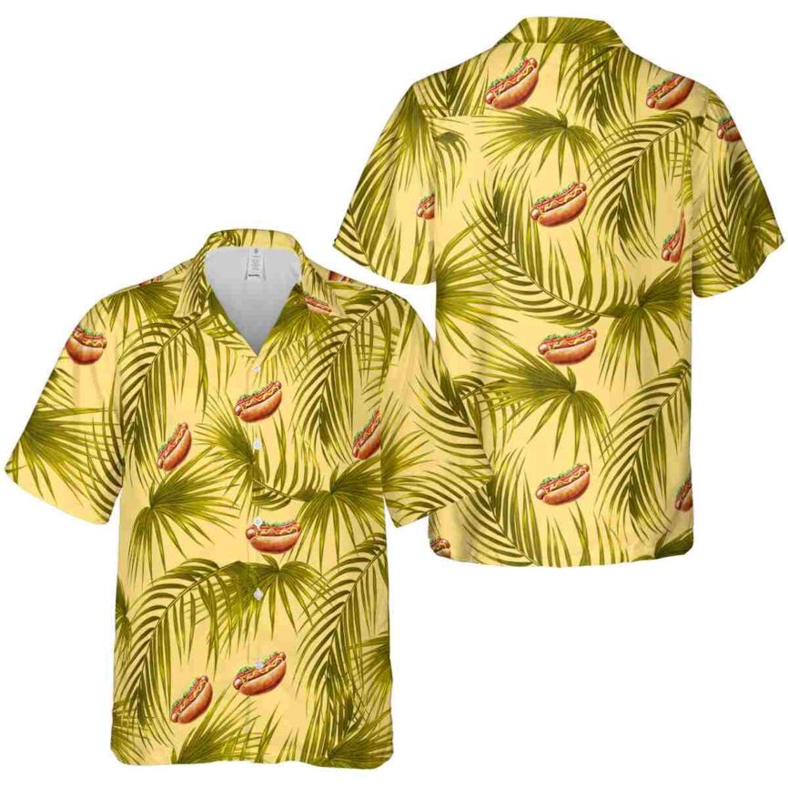 Hot Dog Palm Frond Hawaiian Shirt Premium grade