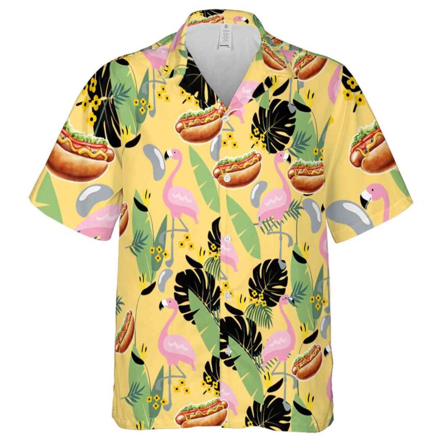 Hot Dog Pink Flamingo Hawaiian Shirt Fashion forward