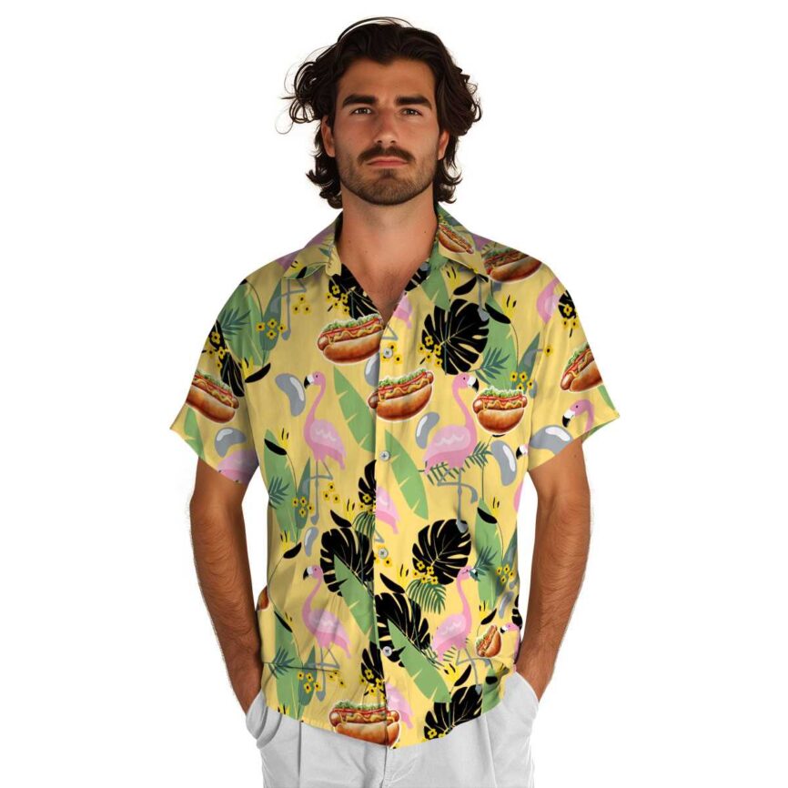 Hot Dog Pink Flamingo Hawaiian Shirt New Arrival