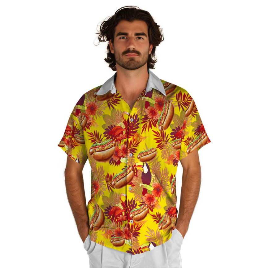 Hot Dog Tropical Bird Hawaiian Shirt New Arrival