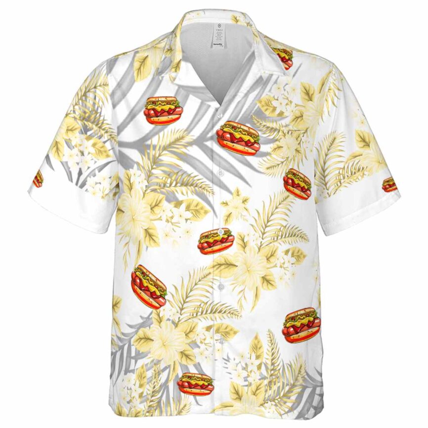 Hot Dog Tropical Blossom Hawaiian Shirt Fashion forward