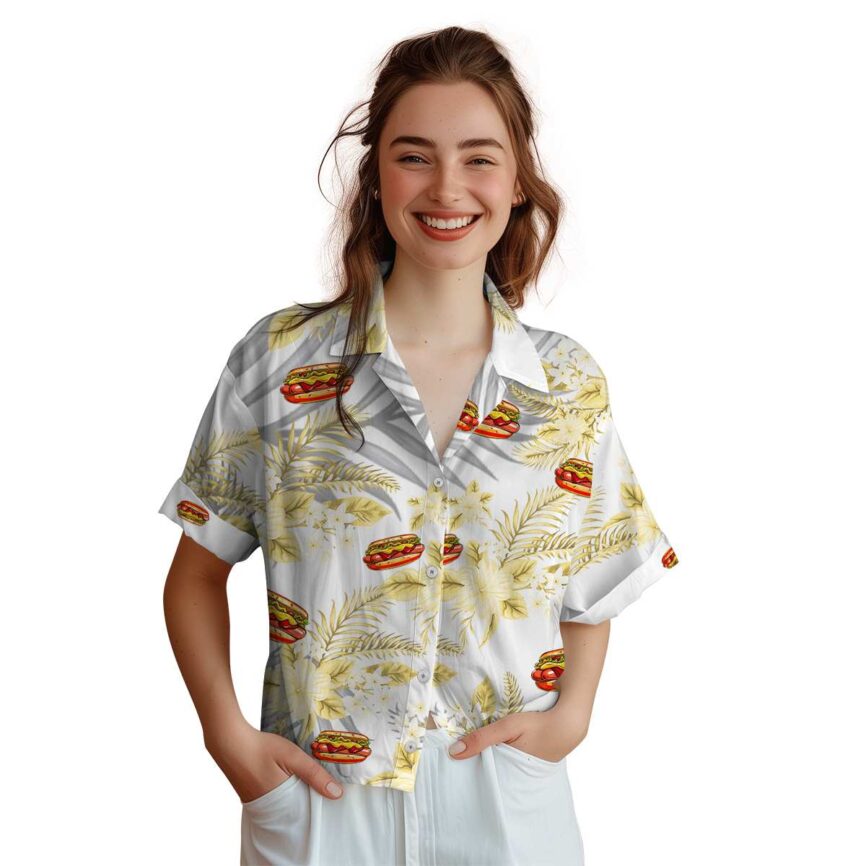Hot Dog Tropical Blossom Hawaiian Shirt Top rated