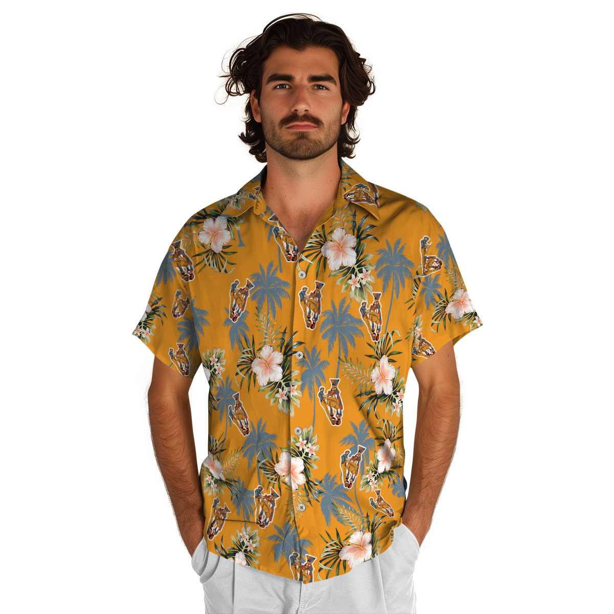 Ironworker Hibiscus Palm Hawaiian Shirt New Arrival Ironworker Hibiscus Palm Hawaiian Shirt New Arrival