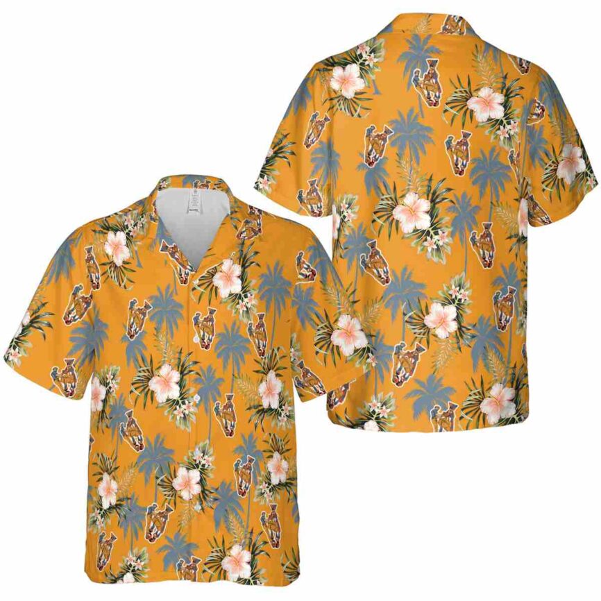 Ironworker Hibiscus Palm Hawaiian Shirt Premium grade