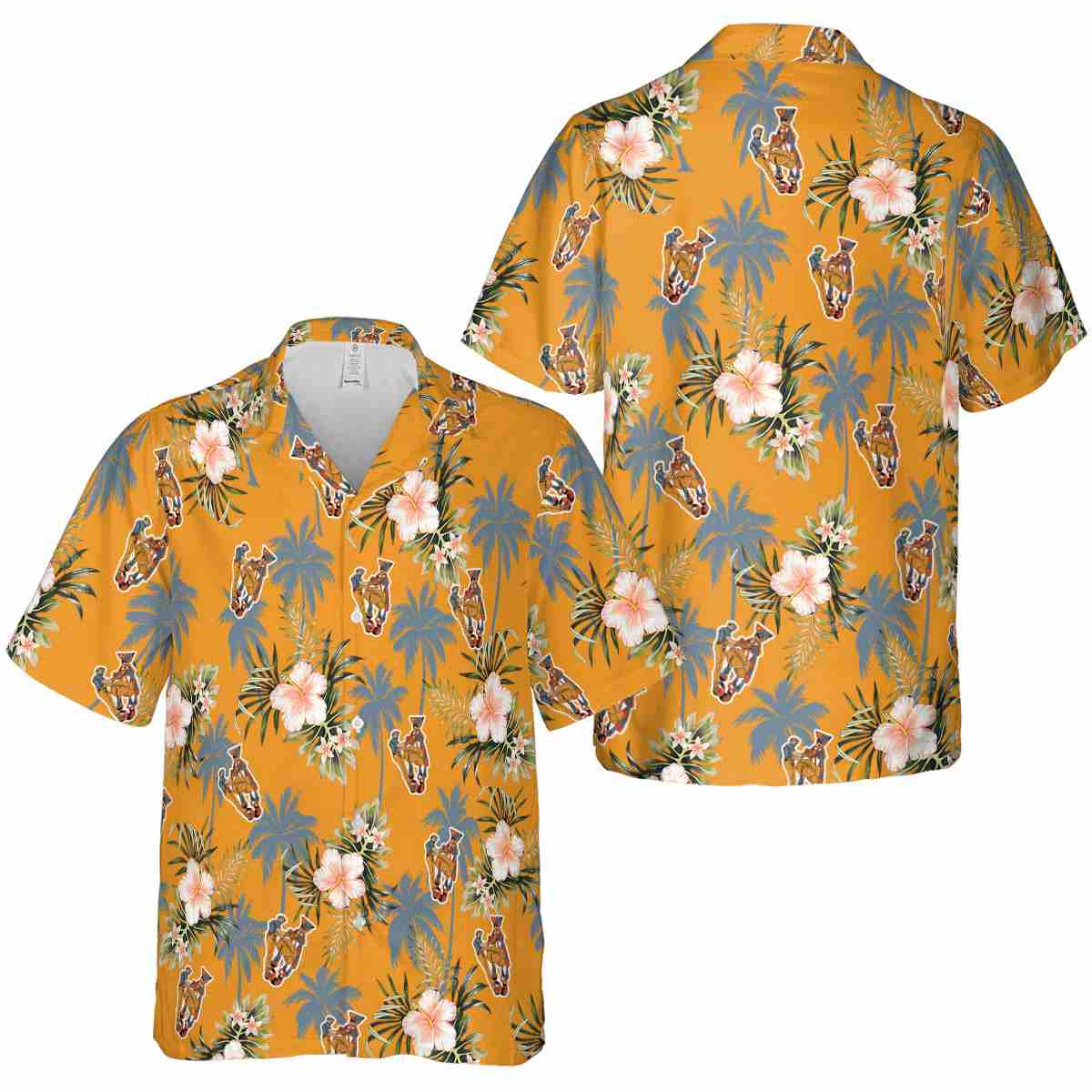Ironworker Hibiscus Palm Hawaiian Shirt Premium grade Ironworker Hibiscus Palm Hawaiian Shirt Premium grade