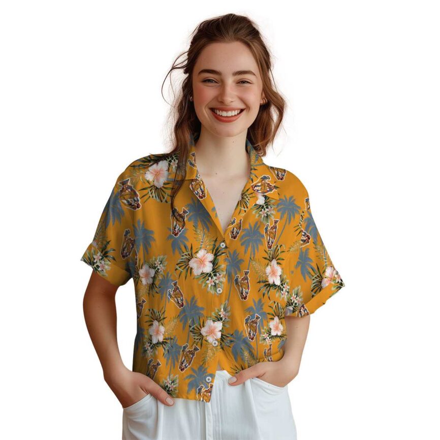 Ironworker Hibiscus Palm Hawaiian Shirt Top rated