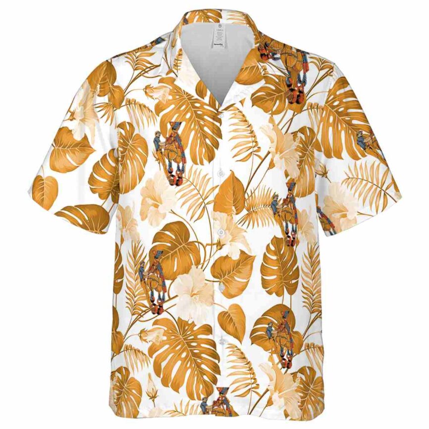 Ironworker Leaf Pattern Hawaiian Shirt Fashion forward