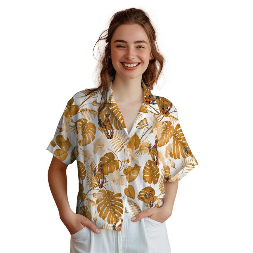 Ironworker Leaf Pattern Hawaiian Shirt Top rated