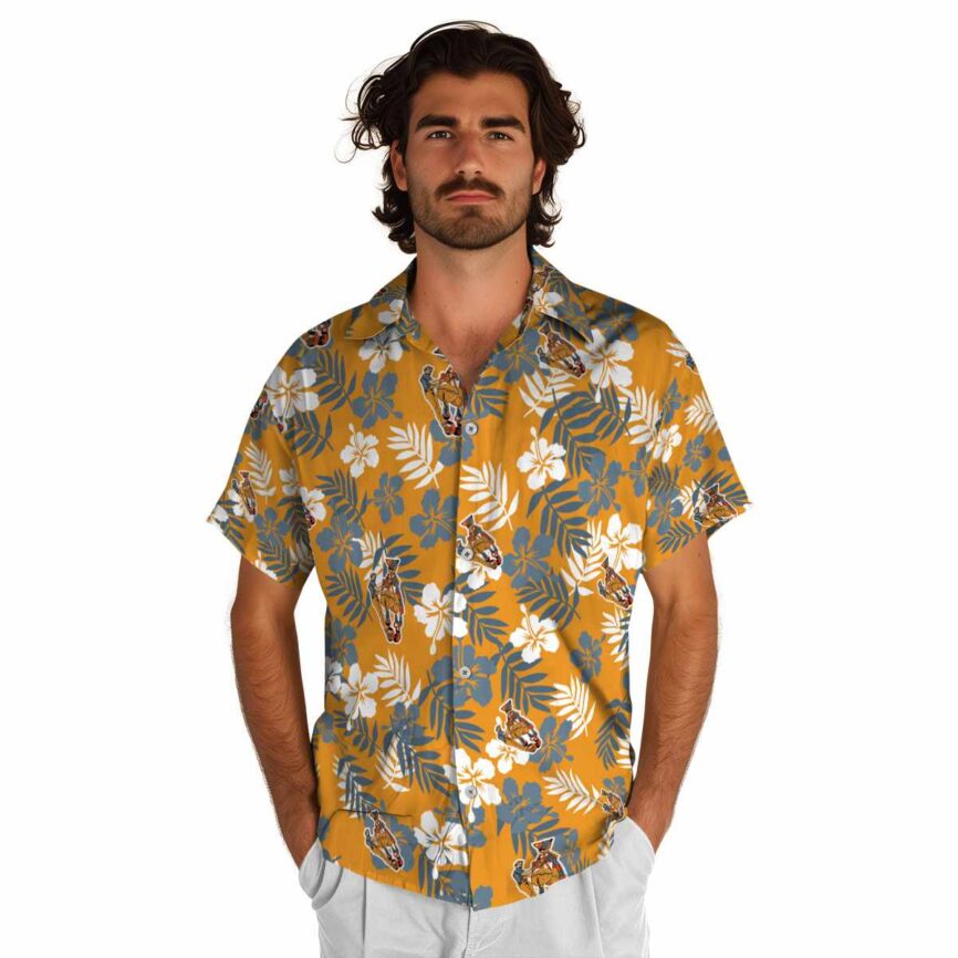 Ironworker Leafy Hibiscus Hawaiian Shirt New Arrival