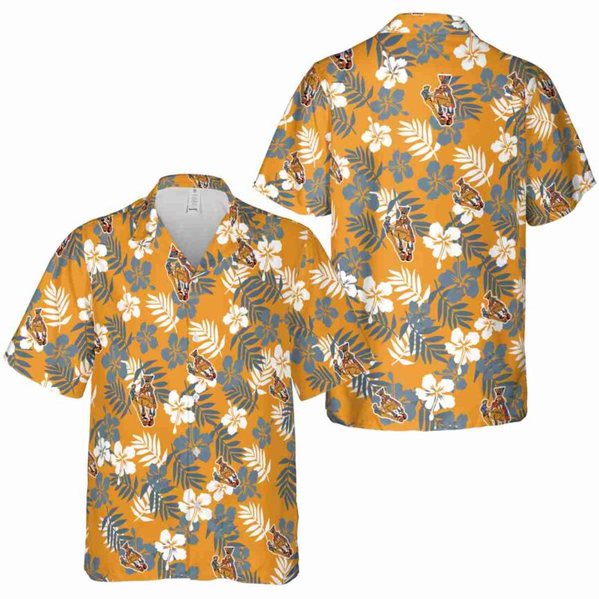 Ironworker Leafy Hibiscus Hawaiian Shirt Premium grade
