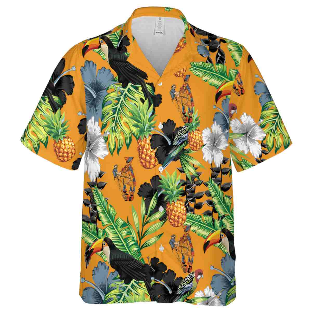 Ironworker Leafy Toucan Hawaiian Shirt Fashion forward Ironworker Leafy Toucan Hawaiian Shirt Fashion forward