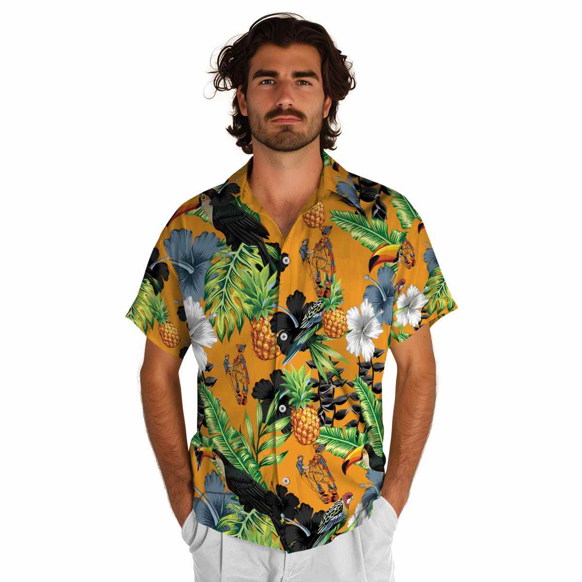 Ironworker Leafy Toucan Hawaiian Shirt New Arrival Ironworker Leafy Toucan Hawaiian Shirt New Arrival