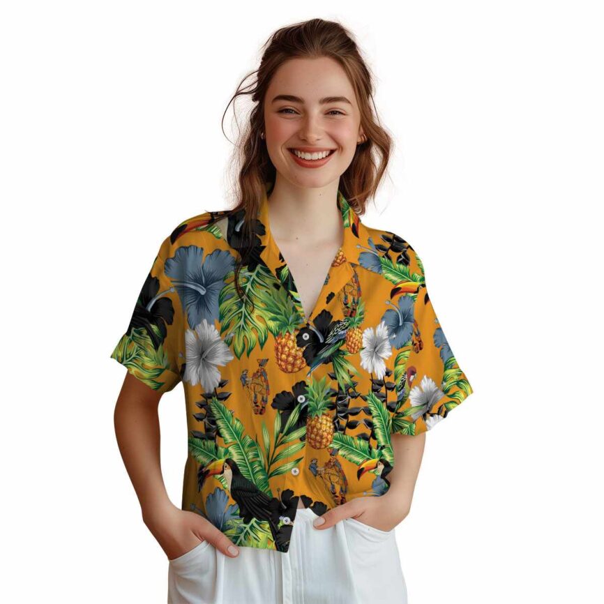 Ironworker Leafy Toucan Hawaiian Shirt Top rated