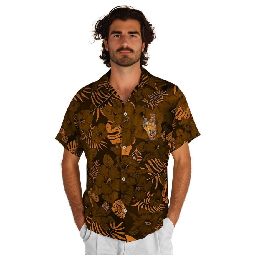 Ironworker Monochrome Floral Hawaiian Shirt New Arrival