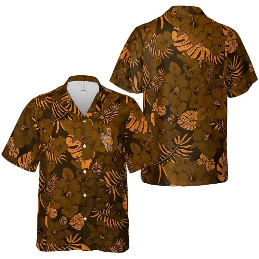 Ironworker Monochrome Floral Hawaiian Shirt Premium grade