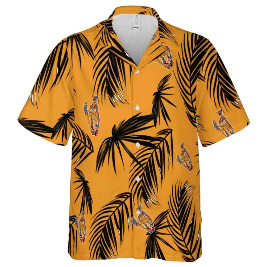 Ironworker Monochrome Palm Hawaiian Shirt Fashion forward