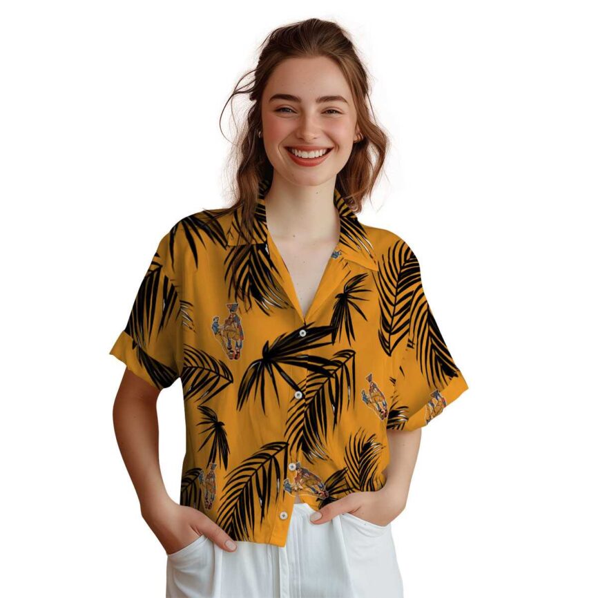 Ironworker Monochrome Palm Hawaiian Shirt Top rated