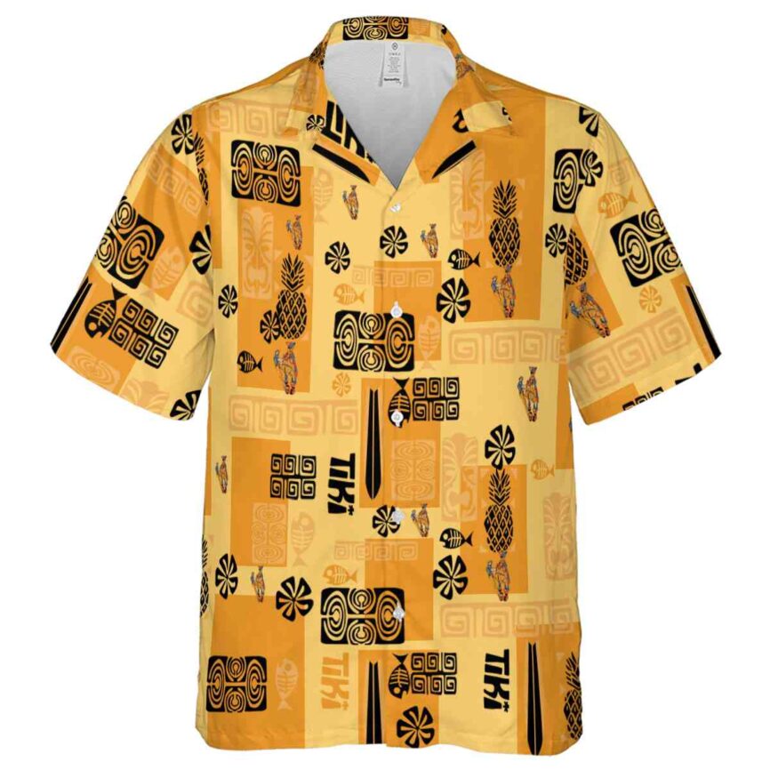 Ironworker Tiki Motifs Hawaiian Shirt Fashion forward
