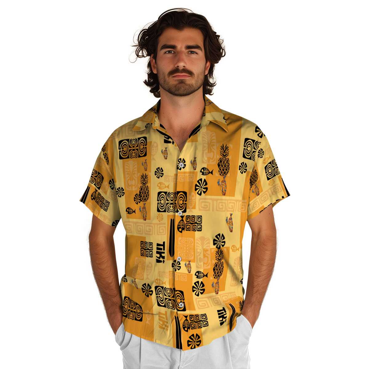 Ironworker Tiki Motifs Hawaiian Shirt New Arrival Ironworker Tiki Motifs Hawaiian Shirt New Arrival