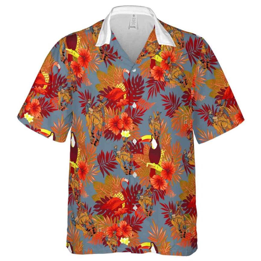 Ironworker Tropical Bird Hawaiian Shirt Fashion forward