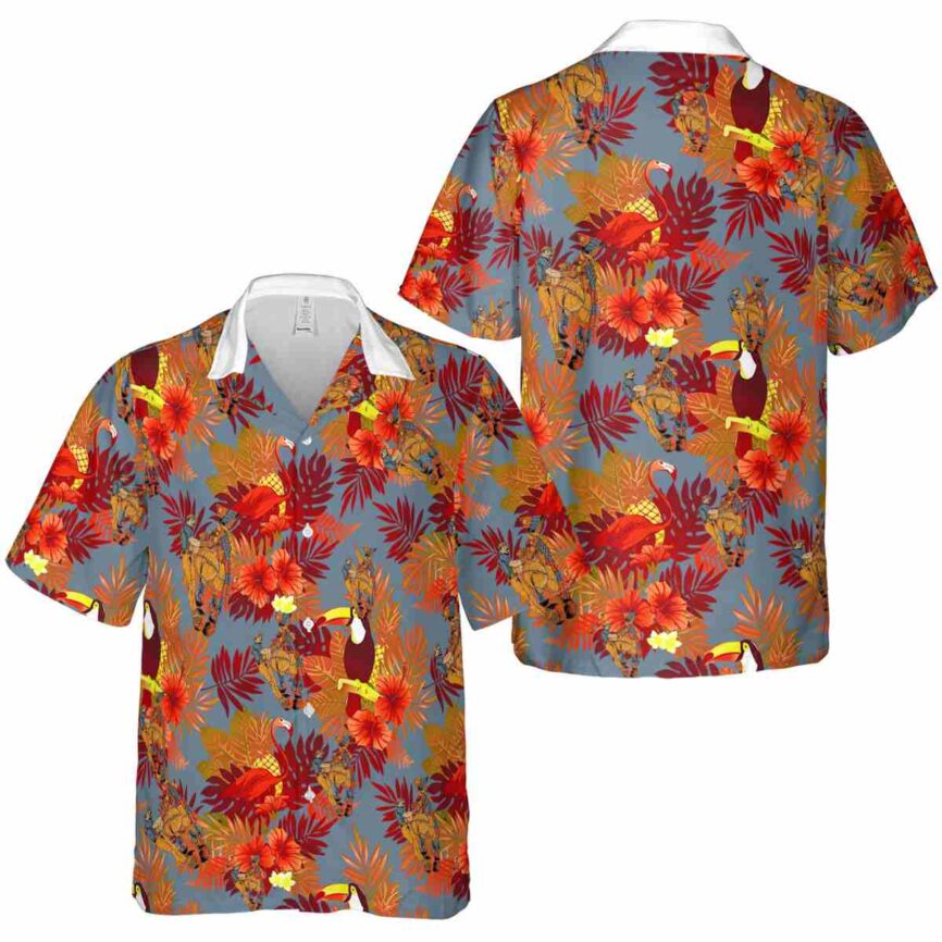 Ironworker Tropical Bird Hawaiian Shirt Premium grade