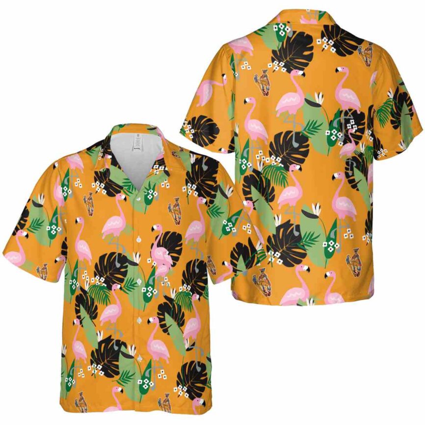 Ironworker Tropical Flamingo Hawaiian Shirt Premium grade