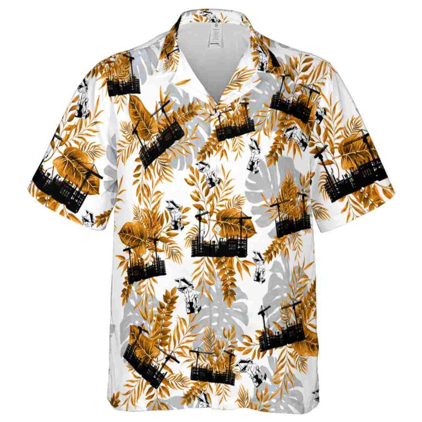 Ironworker Tropical Fronds Hawaiian Shirt Fashion forward