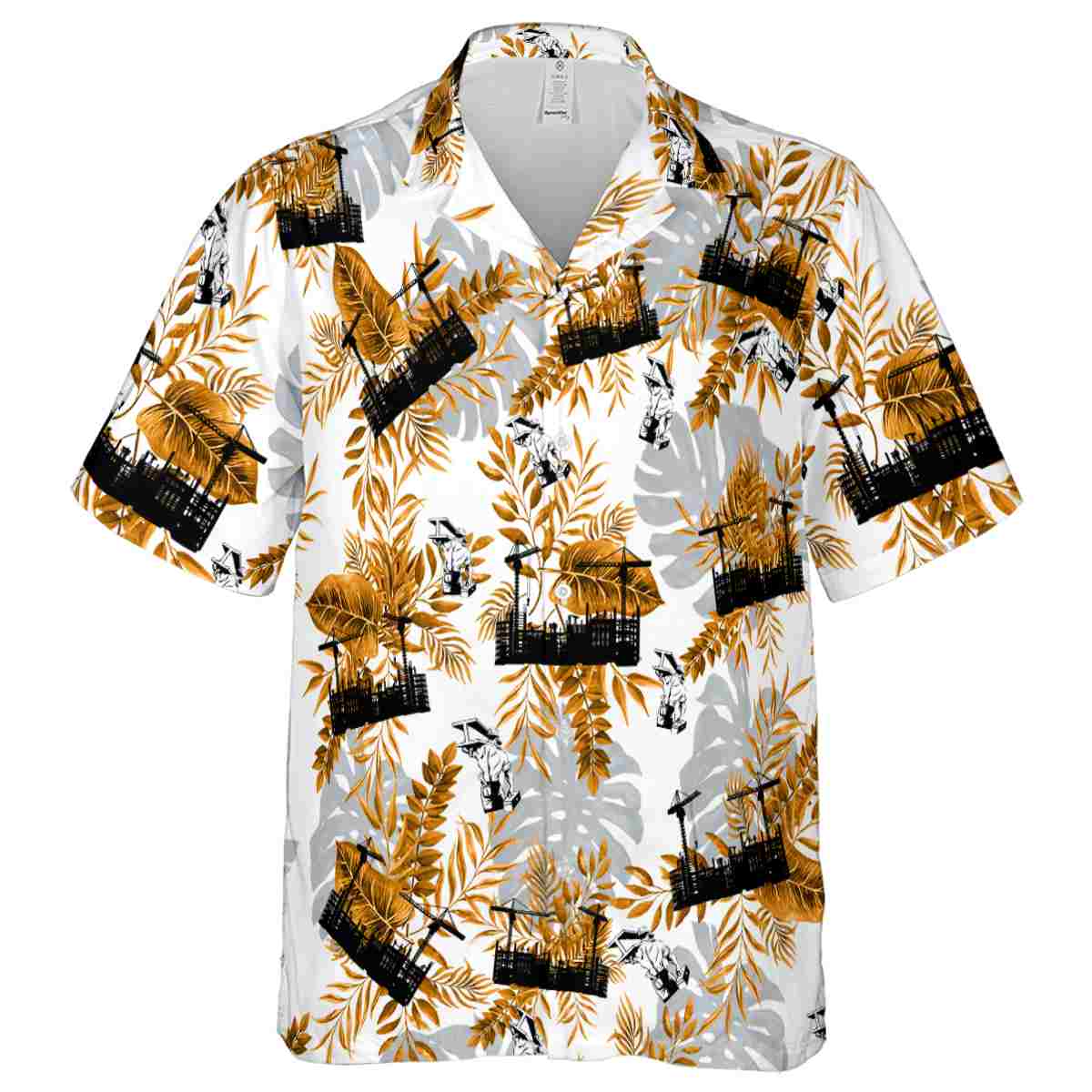 Ironworker Tropical Fronds Hawaiian Shirt Fashion forward Ironworker Tropical Fronds Hawaiian Shirt Fashion forward