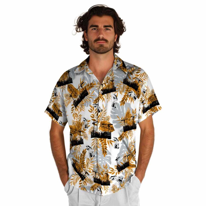 Ironworker Tropical Fronds Hawaiian Shirt New Arrival