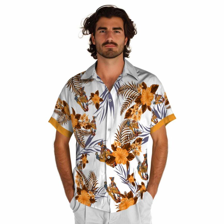 Ironworker US Flag Floral Hawaiian Shirt New Arrival