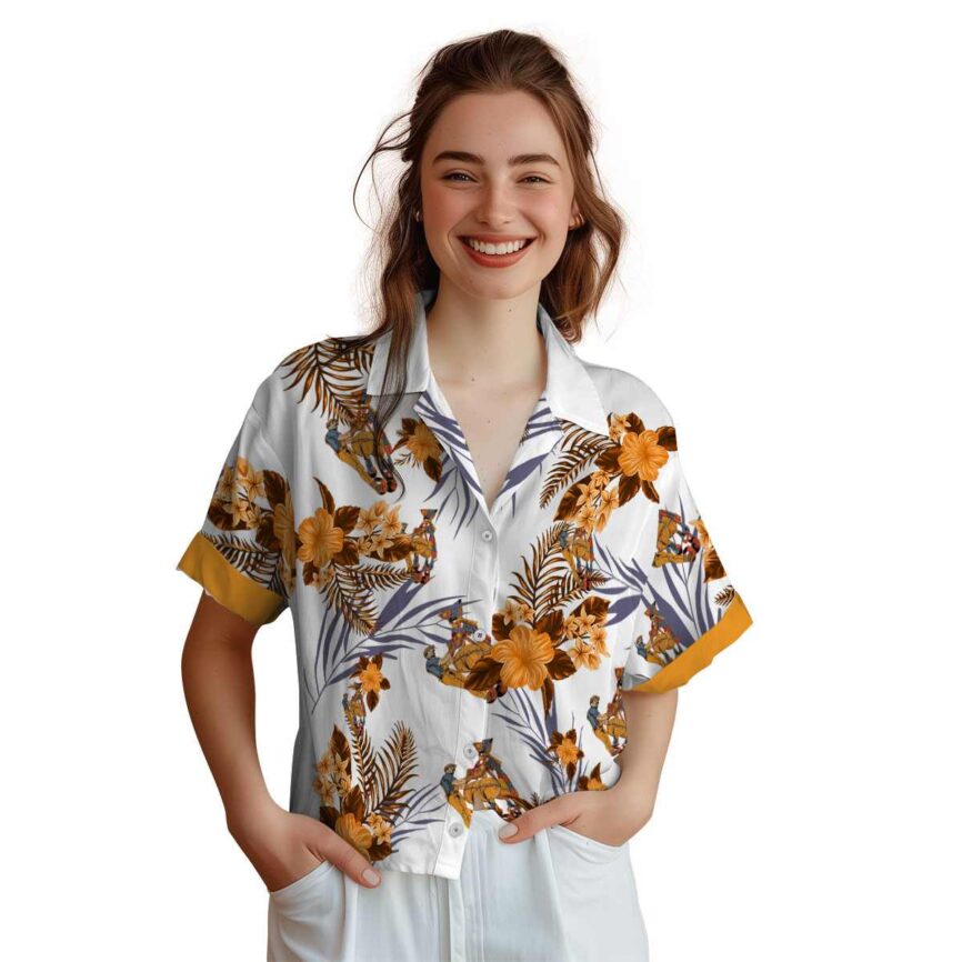 Ironworker US Flag Floral Hawaiian Shirt Top rated