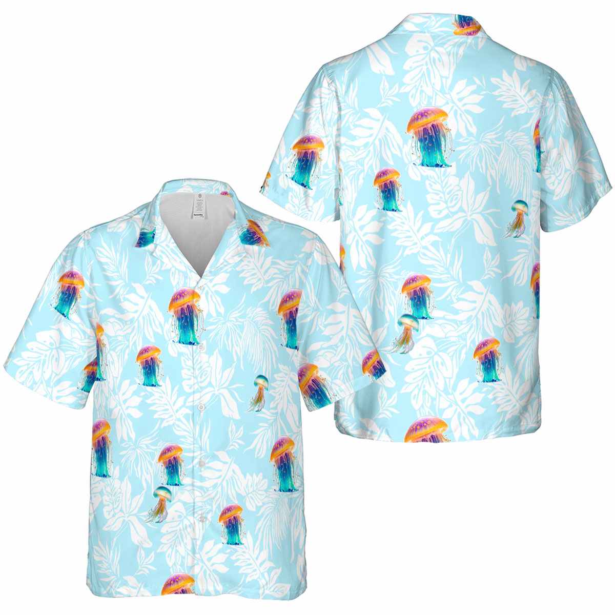 Jellyfish Bold Foliage Hawaiian Shirt Premium grade Jellyfish Bold Foliage Hawaiian Shirt Premium grade