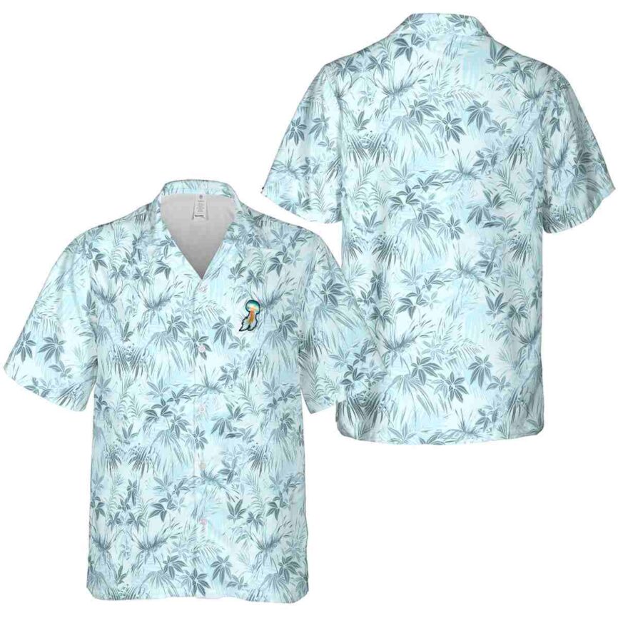 Jellyfish Foliage Print Hawaiian Shirt Premium grade