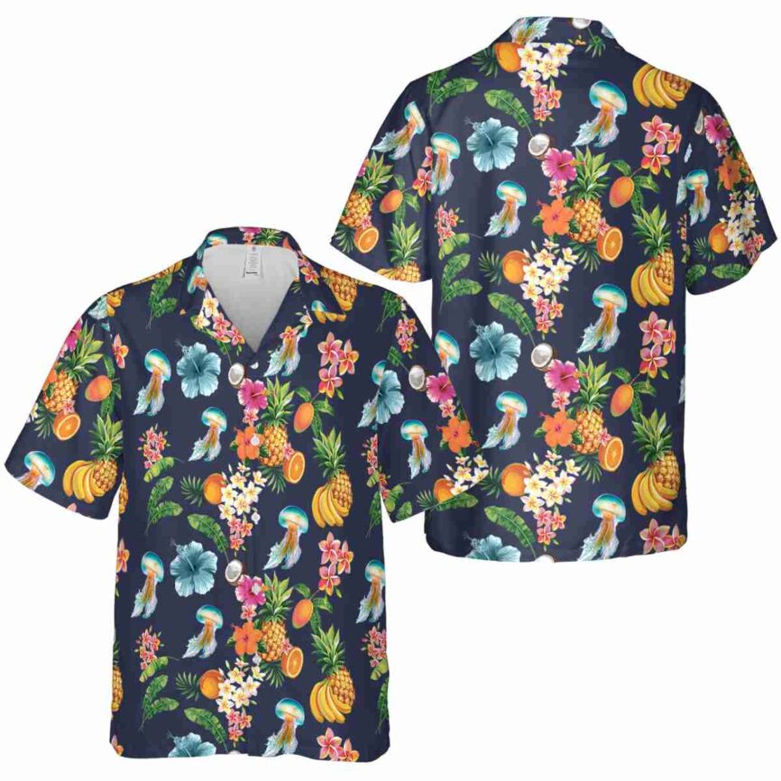 Jellyfish Fruit Pattern Hawaiian Shirt Premium grade