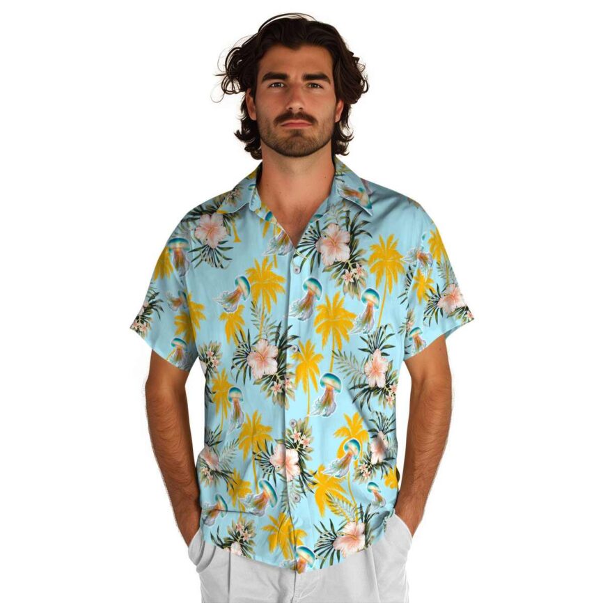 Jellyfish Hibiscus Palm Hawaiian Shirt New Arrival